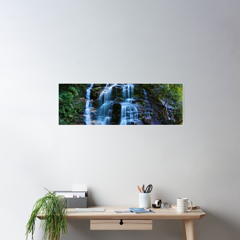 Sylvia Falls, Blue Mountains, New South Wales, Australia Poster