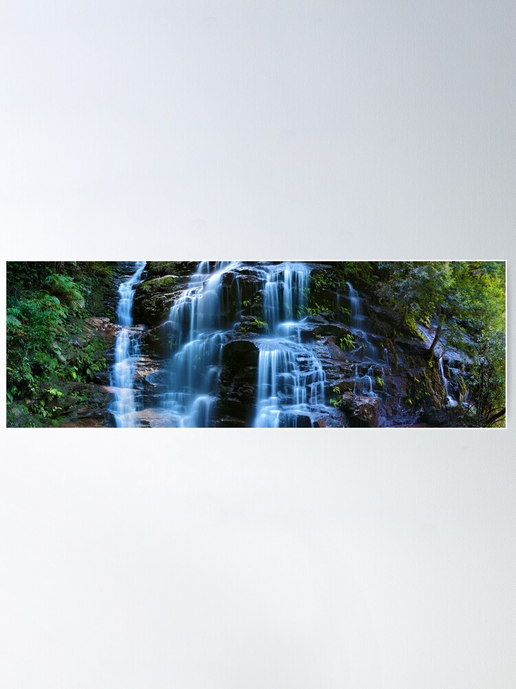 Alternate view of Sylvia Falls, Blue Mountains, New South Wales, Australia Poster