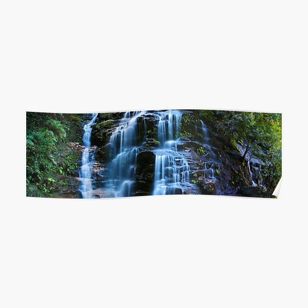 Sylvia Falls, Blue Mountains, New South Wales, Australia Poster