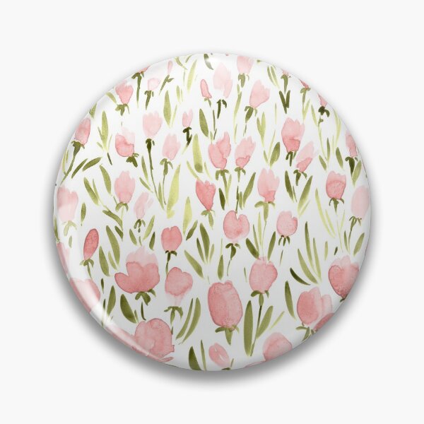 Item preview, Field of pink flowers designed and sold by blursbyai.