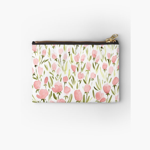 Item preview, Field of pink flowers designed and sold by blursbyai.