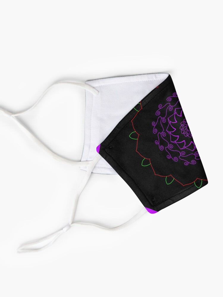 Alternate view of Purple rose Mask