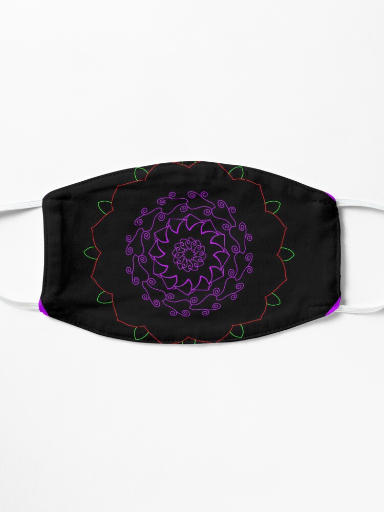 Alternate view of Purple rose Mask