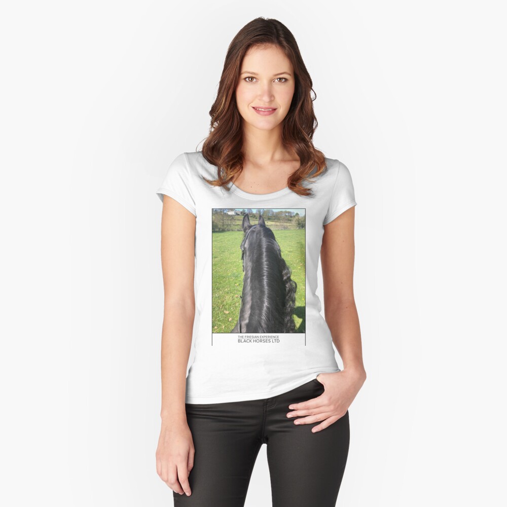 Item preview, Fitted Scoop T-Shirt designed and sold by Blackhorsesltd.