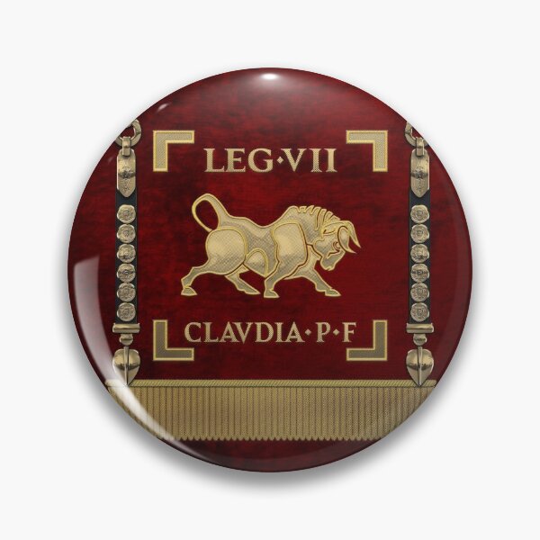 Item preview, Standard of the Claudius' Seventh Legion - Vexillum of Legio VII Claudia Pia Fidelis designed and sold by Serge Averbukh Art Studio.