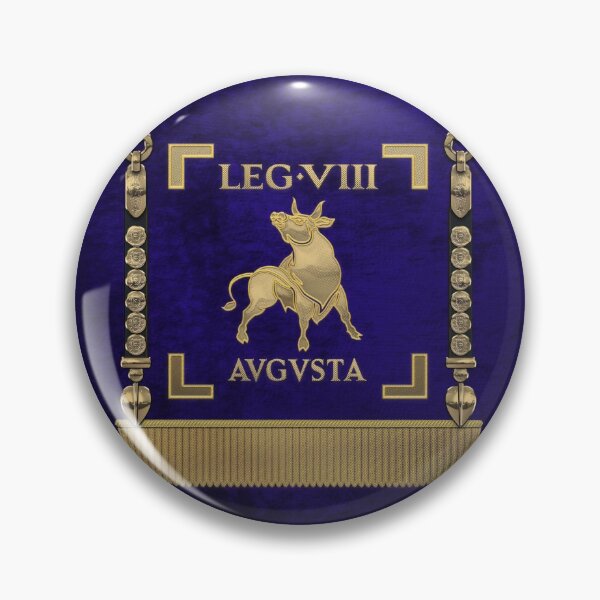 Item preview, Standard of the Augustus' Eighth Legion - Blue Vexillum of Legio VIII Augusta designed and sold by Serge Averbukh Art Studio.