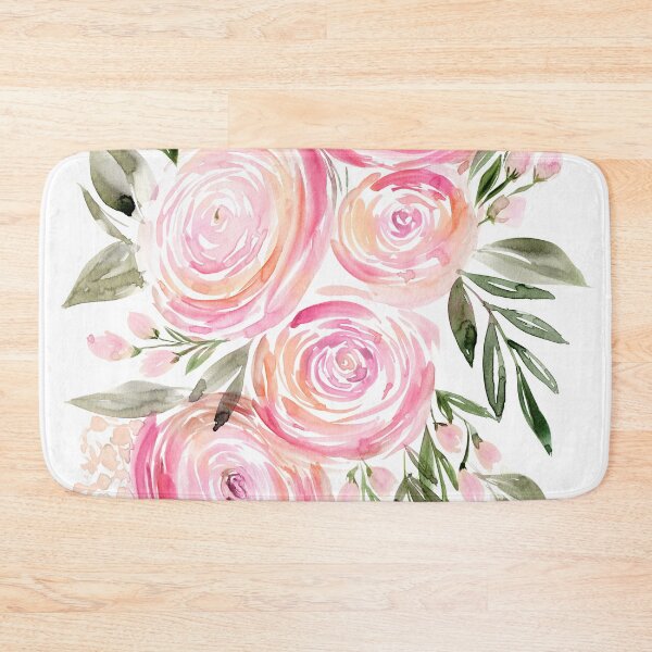 Item preview, Watercolor ranunculus in pink designed and sold by blursbyai.