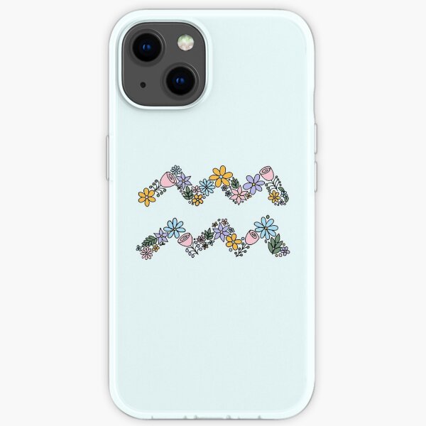 Cute Aquarius Zodiac Symbol iPhone Soft Case