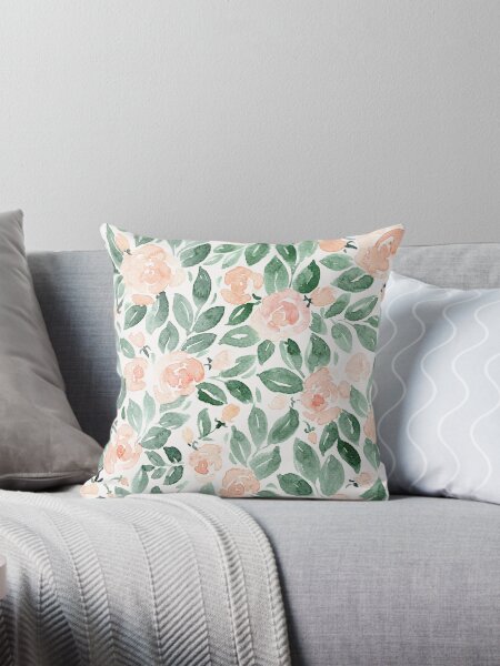 Item preview, Loose watercolor florals, "Miriam" designed and sold by blursbyai.