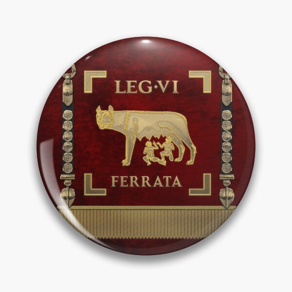 Item preview, Standard of the Sixth Ironclad Legion - She-Wolf Vexillum of Legio VI Ferrata over Red designed and sold by Serge Averbukh Art Studio.