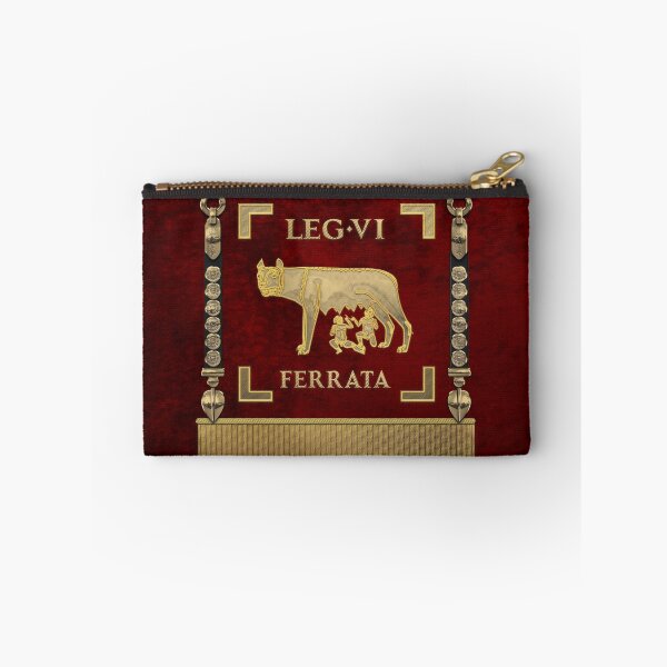 Item preview, Standard of the Sixth Ironclad Legion - She-Wolf Vexillum of Legio VI Ferrata over Red designed and sold by Serge Averbukh Art Studio.