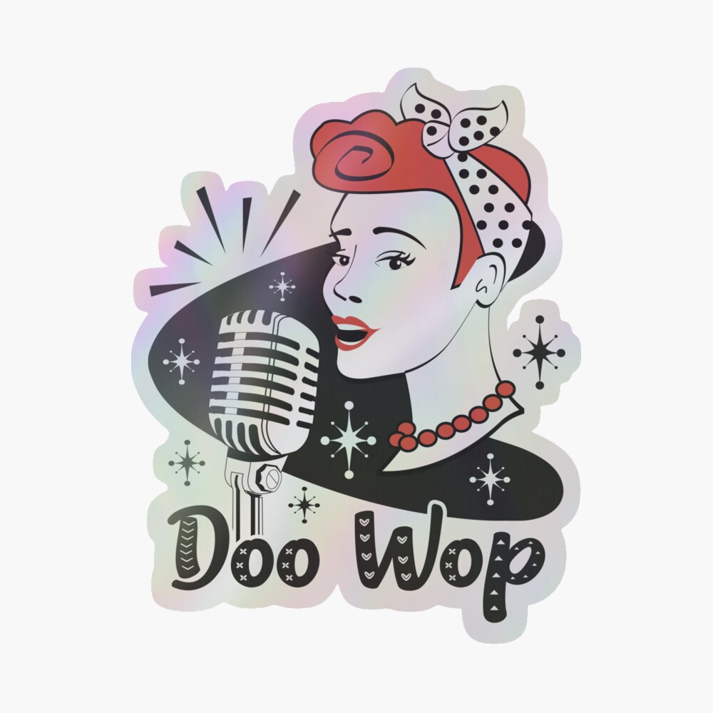 Doo Wop Music Vintage Pin Up Girl Vintage 50s Sock Hop Dance Party