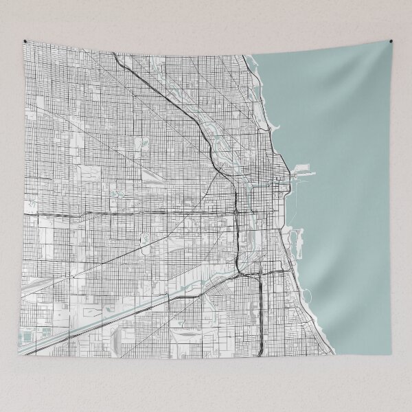 Item preview, Chicago City Map designed and sold by JLCDesign.