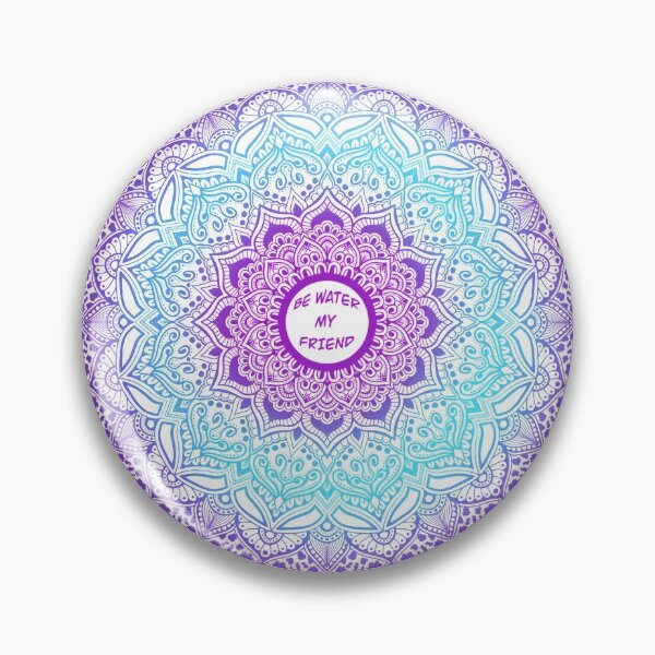Item preview, Be water Mandala designed and sold by Nago-WhiteFont.