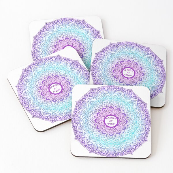 Item preview, Be water Mandala designed and sold by Nago-WhiteFont.