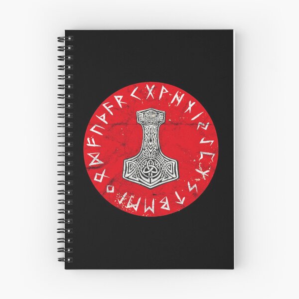 Item preview, Mjolnir Vintage Thor Hammer Viking Odin Valhalla Runes Norse design designed and sold by A-Fashion.