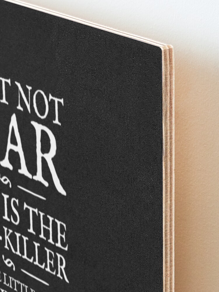 Alternate view of Litany Against Fear Mounted Print