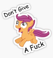 Don't Give A Fuck Scoots Sticker