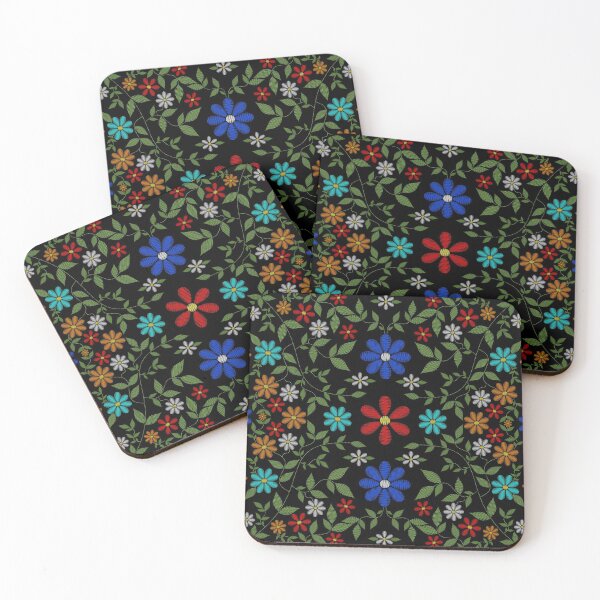 Item preview, Colorful flowers stitch effect designed and sold by Desenatorul1976.