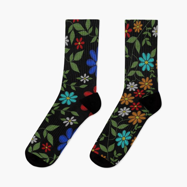 Item preview, Colorful flowers stitch effect designed and sold by Desenatorul1976.