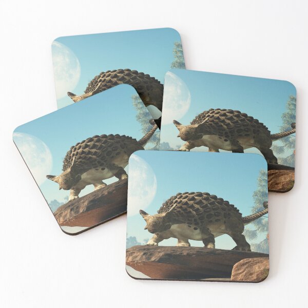 Item preview, Ankylosaurus on a Rock Under the Moon designed and sold by Daniel Eskridge.
