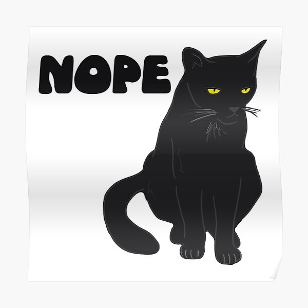 Grumpy Cat Nope Posters Redbubble