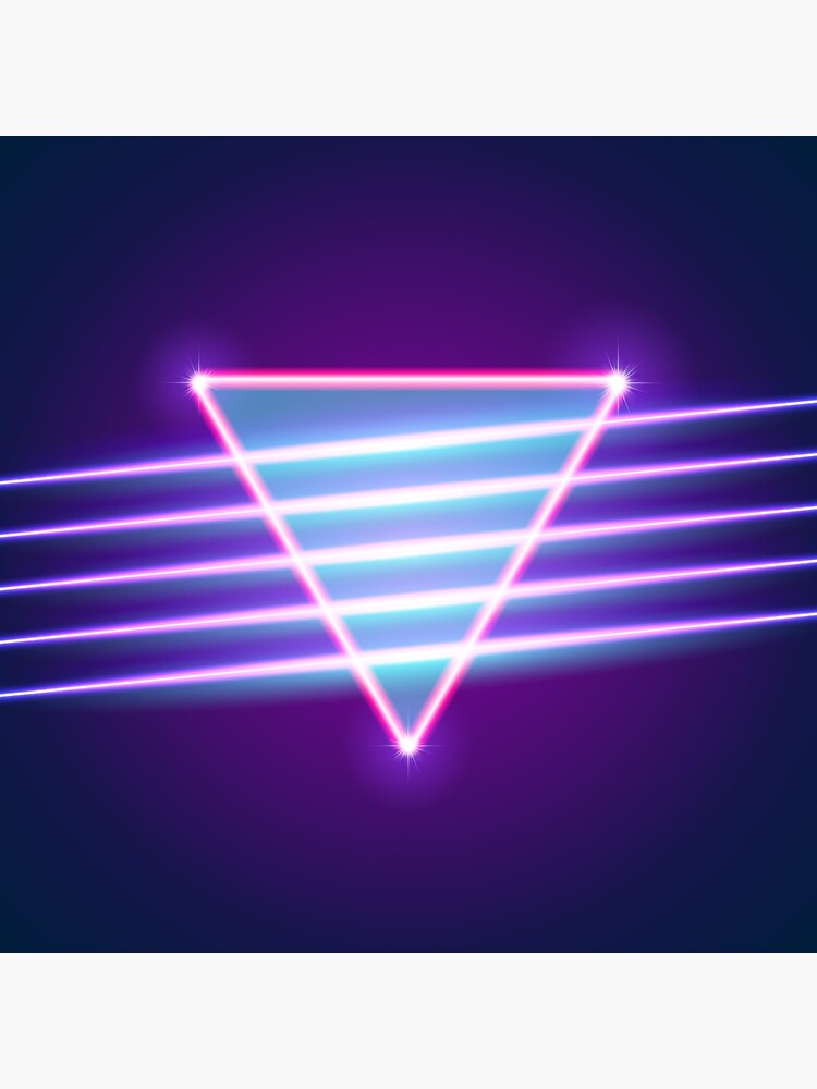 "Neon Lines 80s Style Retro VHS core" Poster for Sale by MReinart