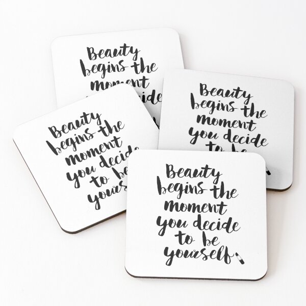Item preview, Beauty Begins the Moment You Decide to Be Yourself designed and sold by MotivatedType.