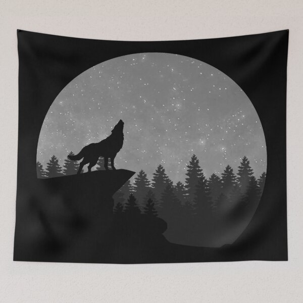 Item preview, wolf and night  designed and sold by Eldad Alemu.