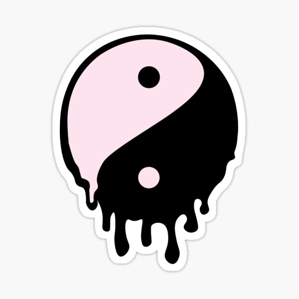 Dripping Yin Yang' Sticker