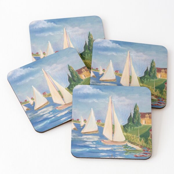 Item preview, Monet's Boats designed and sold by Kimberly Stein Studio.