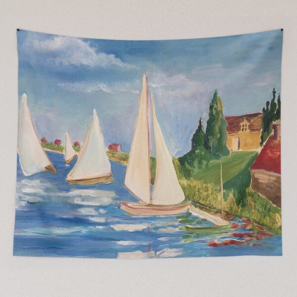 Item preview, Monet's Boats designed and sold by Kimberly Stein Studio.