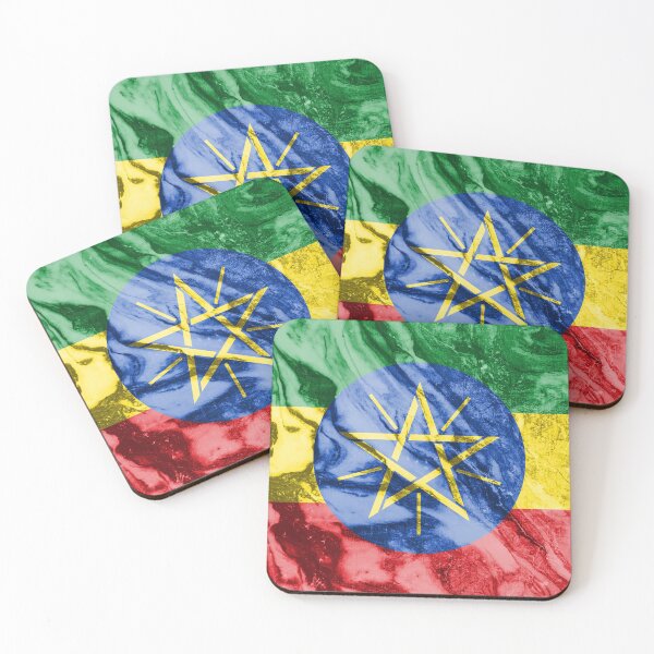Item preview, Marble flag of Ethiopia designed and sold by Dr-Pen.