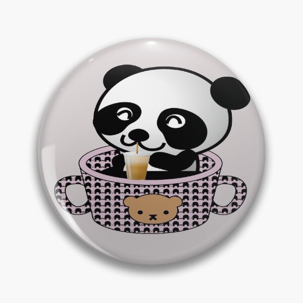 Item preview, Panda bear and a caffe latte designed and sold by kookbooin.