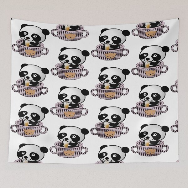 Item preview, Panda bear and a caffe latte designed and sold by kookbooin.