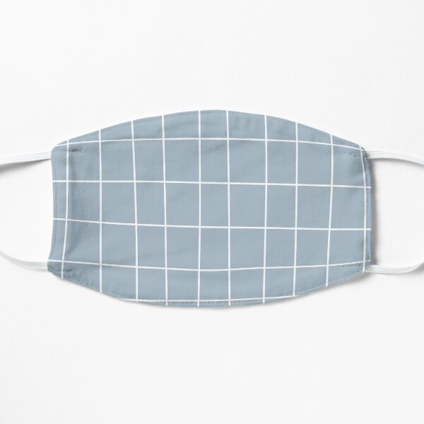Simple grid in pastel teal Mask