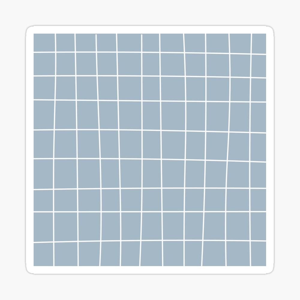 Simple grid in pastel teal