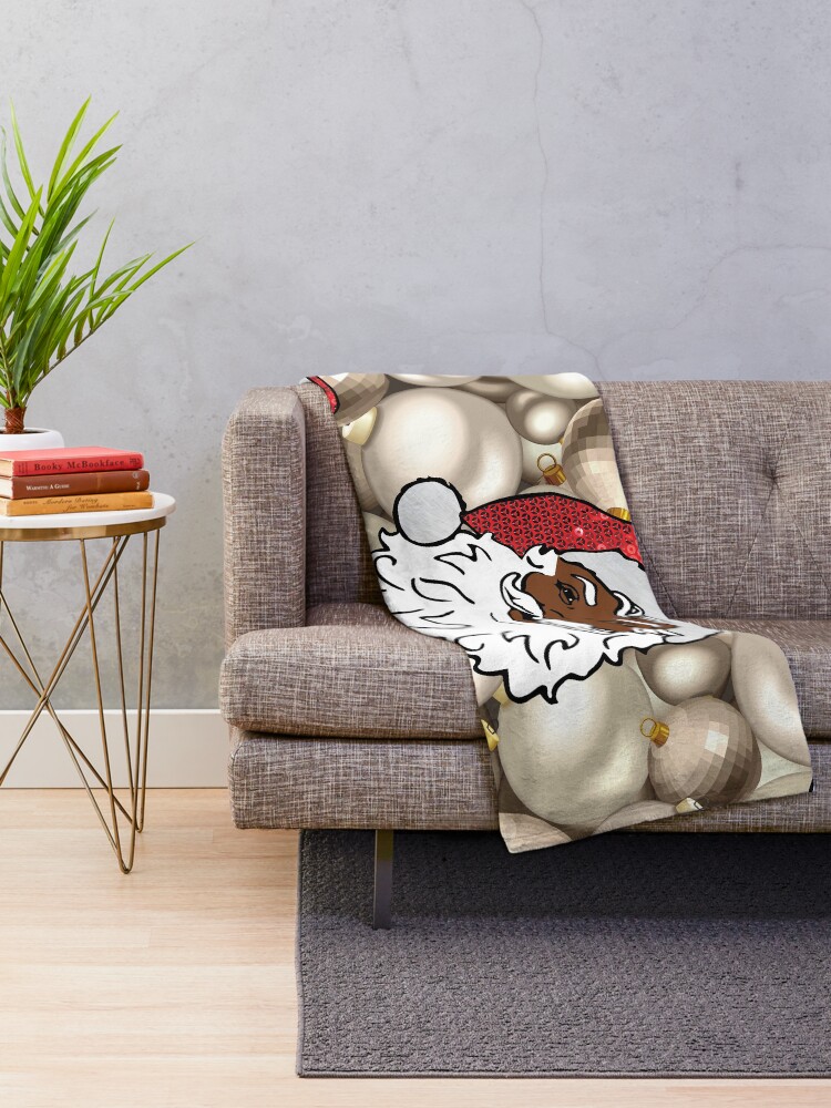 "african santa claus" Throw Blanket for Sale by gossiprag Redbubble