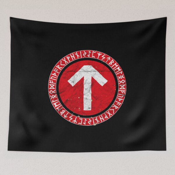 Item preview, Vintage Viking Tyr Tiwaz Odhin Midgard Norse Germanic Wotan design designed and sold by A-Fashion.