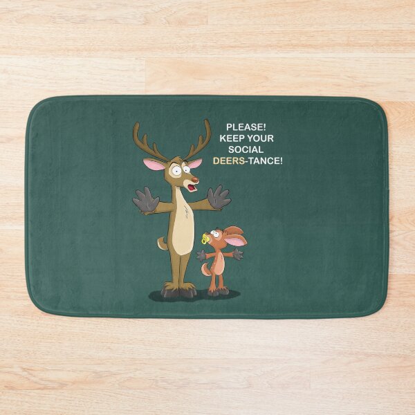 Item preview, Keep your Social Deers-tance! Funny elks designed and sold by AnnieLonghi.