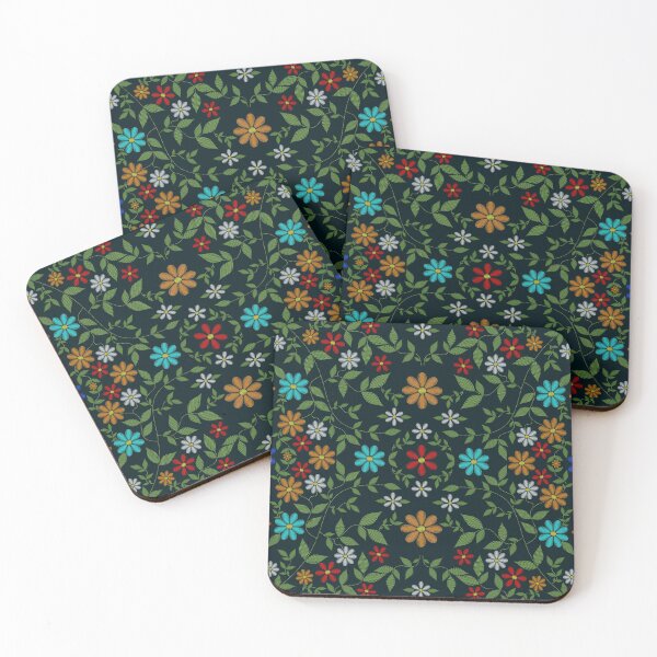 Item preview, Colorful flowers stitch effect designed and sold by Desenatorul1976.