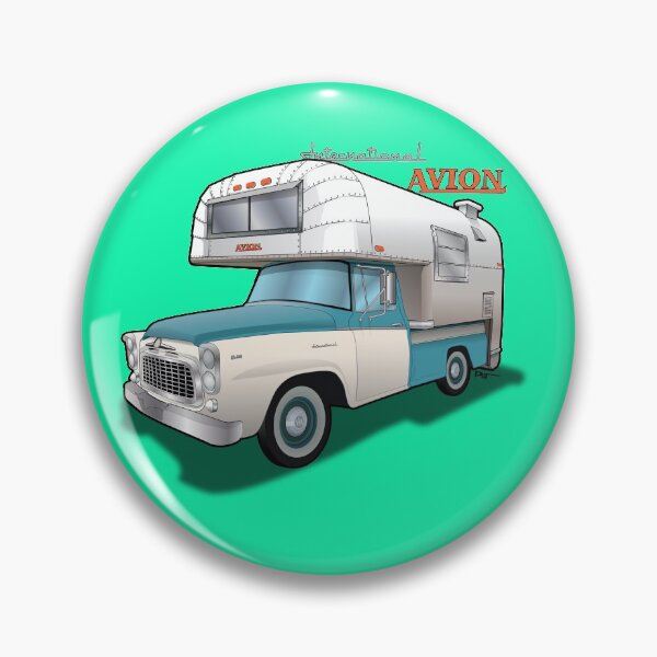 Item preview, 1960 Avion Camper and International Truck designed and sold by PatArtByKevin.