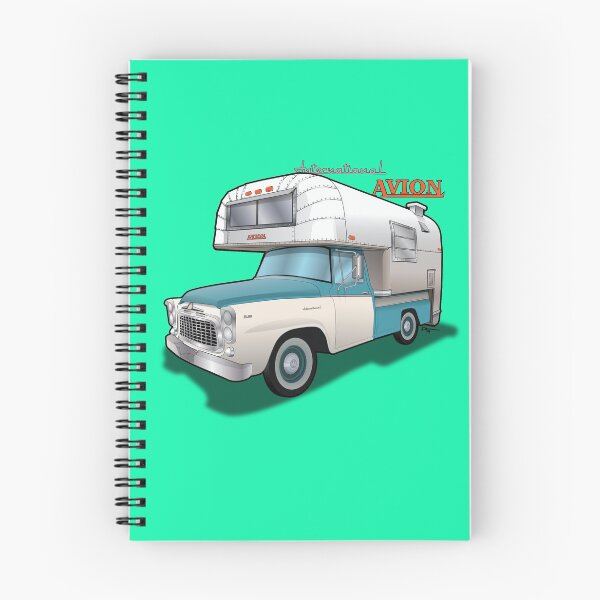 Artikelvorschau, 1960 Avion Camper und International Truck entworfen und verkauft von PatArtByKevin.