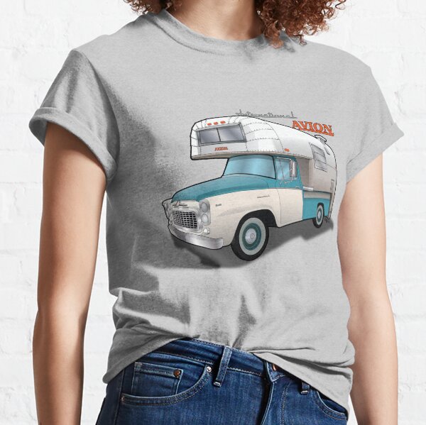 1960 Avion Camper and International Truck Classic T-Shirt