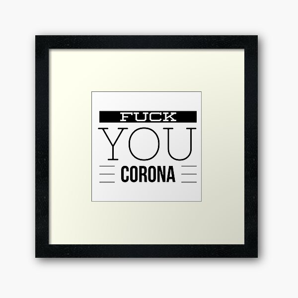 Vista previa del artículo con la obra «JODER CORONA», diseñado y vendido por junaid ali.