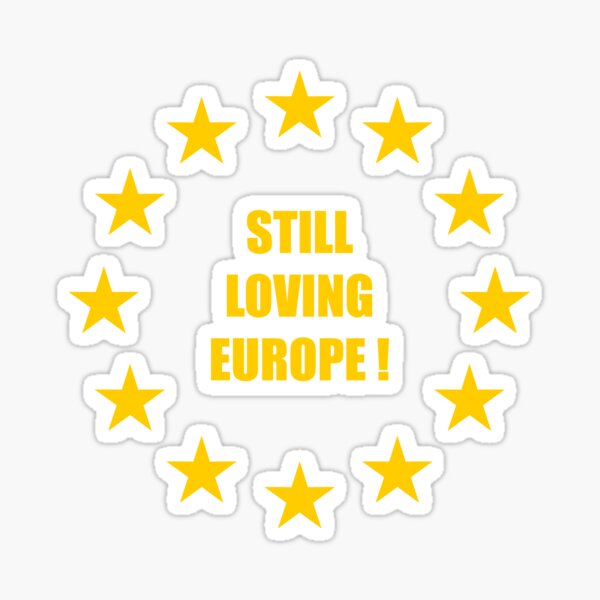 FCK EU Sticker for Sale by textartlogos