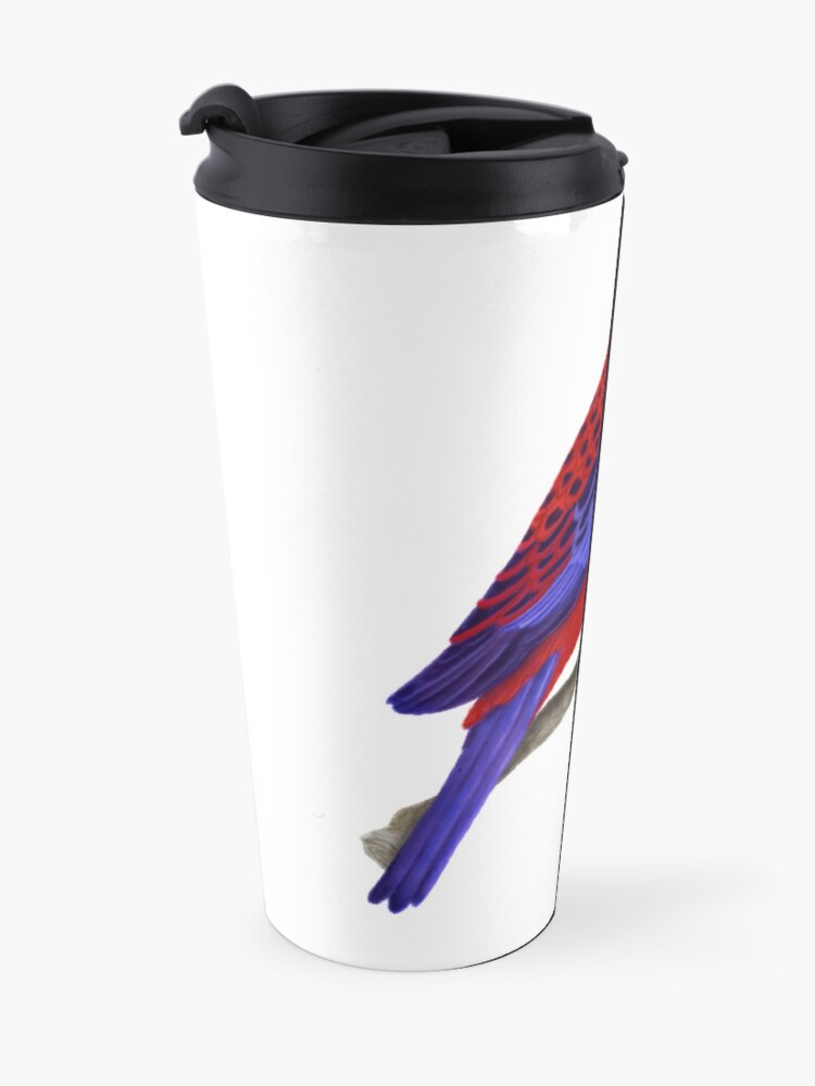 Alternate view of Crimson Rosella Bird Travel Mug