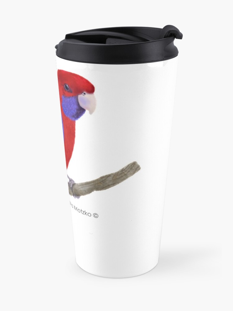 Alternate view of Crimson Rosella Bird Travel Mug