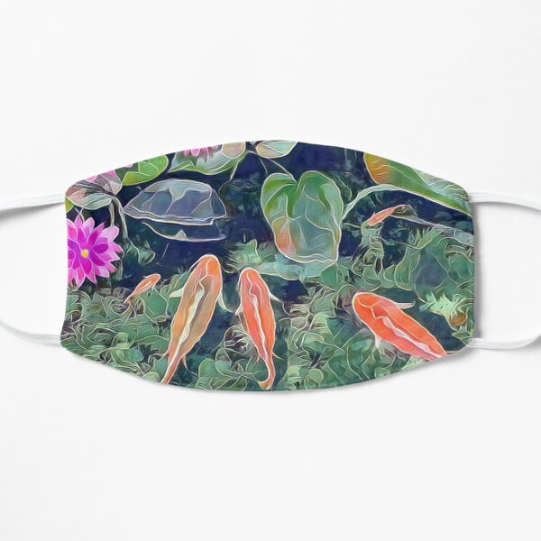 Koi Pond Flat Mask