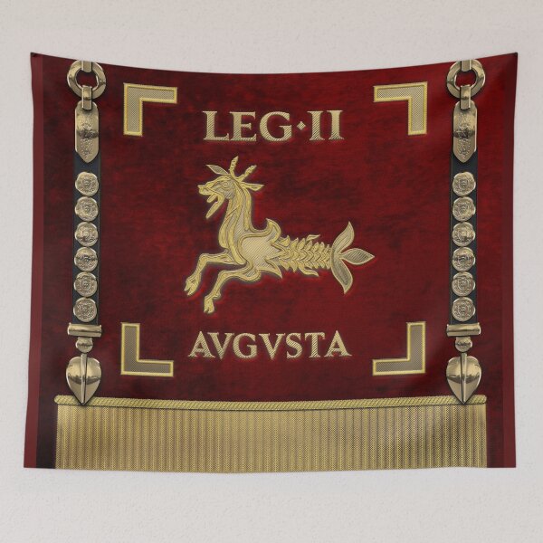 Item preview, Standard of the Augustus' Second Legion - Vexillum of Legio II Augusta designed and sold by Serge Averbukh Art Studio.
